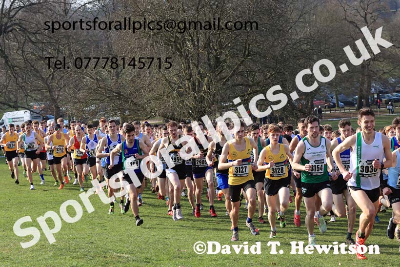 Senior Men, 2024 CAU Inter Counties Cross Country Champs., Wollaton Park, Nottingham. Photo: David T. Hewitson/Sports for All Pics